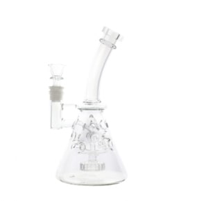 8” Mothership Beaker Fab With Matrix Perc – Clear