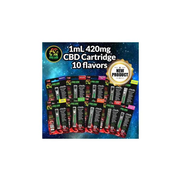 cbd lion cbd 1ml disposable cartridges (420mg)