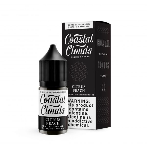 coastal clouds citrus peach salt nic